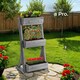 image 8 of Vertical Planter Flora in a Rustic Wooden Design with 3 to 5 Tiers and Plant Fleece Included | Grey | grey | 49 x 60 x 140 cm | 1