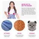 image 2 of Kansas Girl Costume - Dress, Dog, Basket & Brown Plait Wig Blue | 2XL