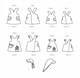 image 2 of Simplicity 9767 Paper Sewing Pattern – Children’s & Women’s Aprons & Headwear, Size A (S–L / S–L), Easy