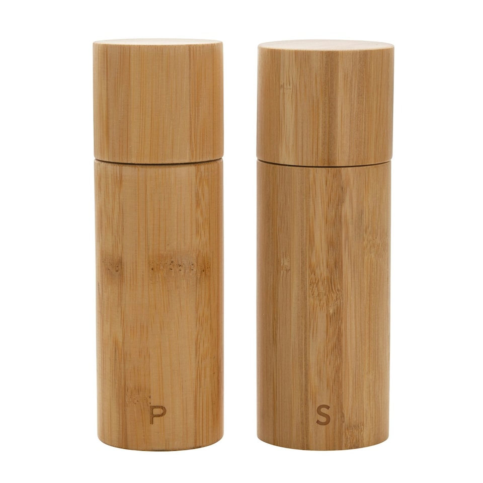 image 1 of Ukiyo Bamboo Salt and Pepper Mill - Brown - One Size