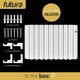 image 8 of Futura 1800W Electric Oil Filled Wall Radiator White