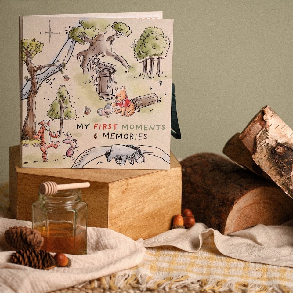 image 1 of Widdop Gifts Winnie the Pooh First Moments and Memories Baby Record Book