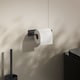 image 2 of BESLAGSBODEN Black Self Adhesive Bathroom Toilet Roll Holder