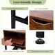 image 7 of COSTWAY Lift Top Coffee Table w/ Storage Shelf Coffee Brown