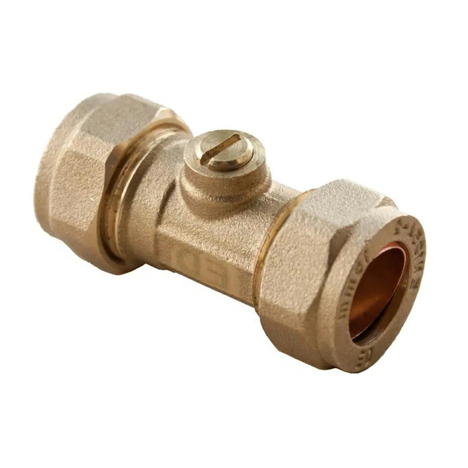 image 1 of Oracstar Isolating Valve - Brass - 15mm x 15mm