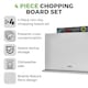 image 2 of Tower 4Pce Chopping Board Set With Stand White