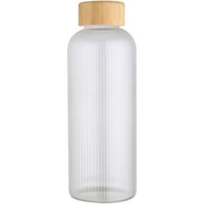 Floso Bamboo Lid 650ml Water Bottle | Clear | Transparent | 1
