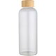 image 1 of Floso Bamboo Lid 650ml Water Bottle | Clear | Transparent | 1