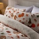 image 2 of OHS Autumnal Pumpkin Fall Gonk Halloween Soft Cosy Warm Plush Fleece Duvet Cover and Pillowcase Bedding Set Multi | Cream/Rust | Double