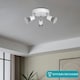 image 2 of EGLO Basic Stecci-E White Plastic Eco-Friendly 3-Light Spotlight