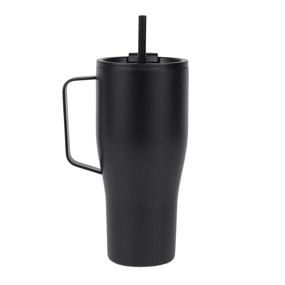 image 1 of Vinga Eos Voyager Recycled Stainless Steel 800ml Bottle - Black - One Size Black