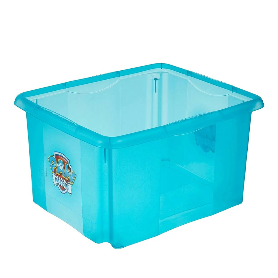 image 1 of Keeeper Paw Patrol Storage Box with Lid 24 Litre Blue Transparent