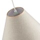 image 5 of Scallop Edge Natural Textured Linen Coolie Lamp Shade with Pink Trims | Pink | Pink | 1