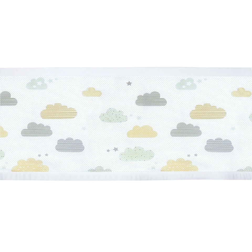 image 1 of Breathable Baby Four Sided Mesh Cot Liner Cloud 9