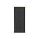 image 1 of Devon 2 Door Wardrobe - Particle Board - L56 x W79.7 x H181.5 cm - Charcoal Black