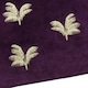 image 4 of Paoletti Guilded Palms Embroidered Plum Cushion Cover 45 x 45 cm Multi