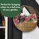 image 6 of Marco Paul Brown Rattan Wall Mounted Planter 16" Brown