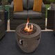 image 5 of MDA Designs TABITI Dark Grey Gas Fire Pit for Garden & Patio - Luxurious Eco-Stone Finish Outdoor Heater Fire Pit