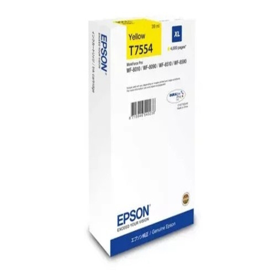 Epson Yellow Ink Cartridge 39ml - C13T75544N N/A