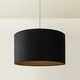 image 3 of ValueLights Reni Large Black Pendant Shade Black