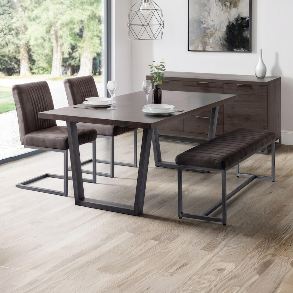 image 1 of Brooklyn Dining Table - Dark Oak