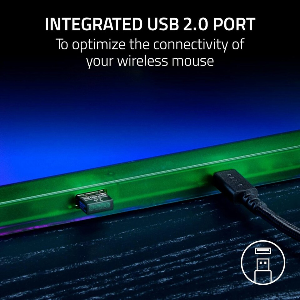 image 1 of Razer Firefly v2 Pro Hard RGB Gaming Surface Phantom Green - Medium Green