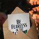 image 3 of Be Fearless In The Attempt Midcentury Typography Good Luck Greeting Card