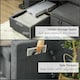 image 5 of HOMCOM Pull Out Sofa Bed L Shape w/ Reversible Chaise Dark Grey Grey