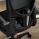 image 8 of Vinsetto Mesh Chair with Headrest, 4D Lumbar Support, Flip-up Arm, Black Black