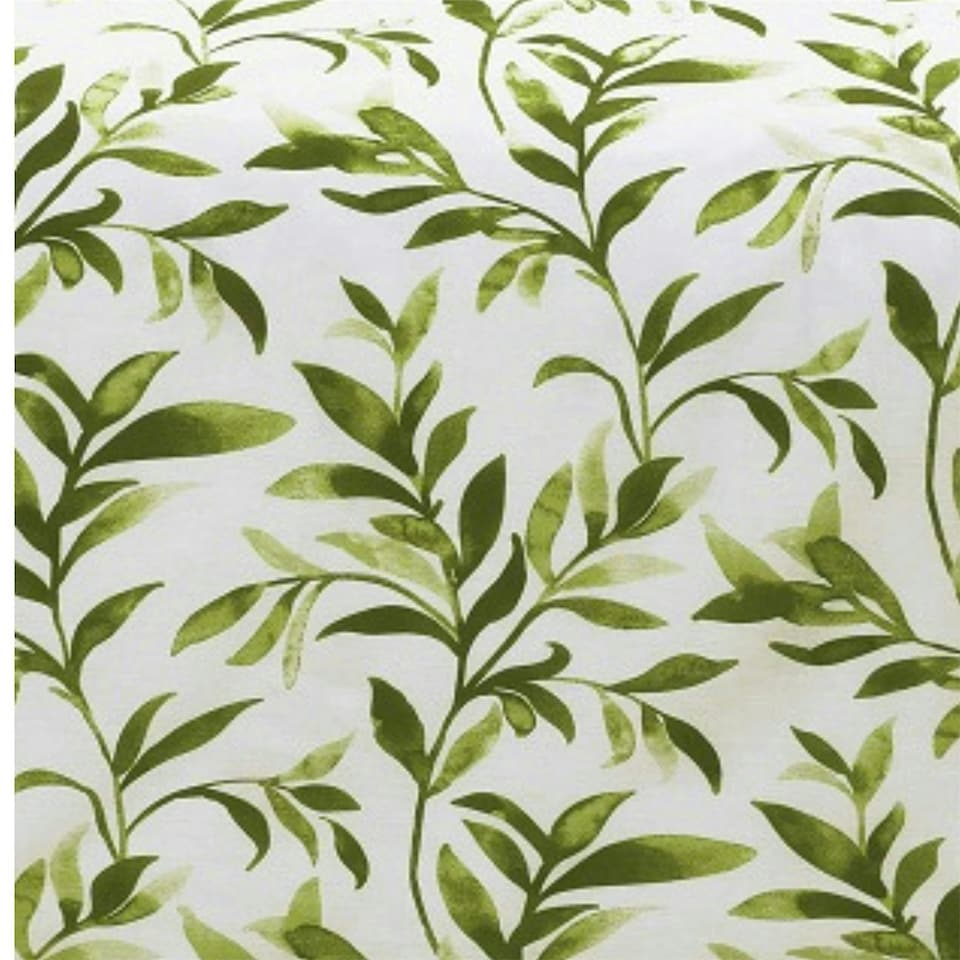 image 1 of Watercolour Leaves Duvet Cover Set - Single - Green