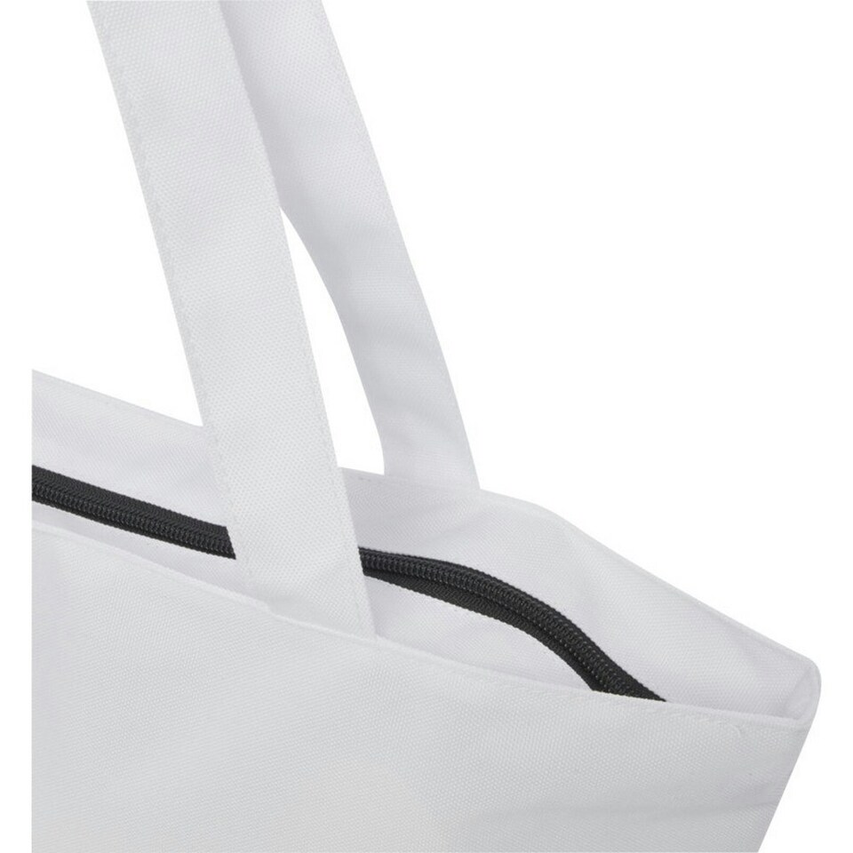 image 1 of Panama Recycled Zipped 20L Tote Bag - White - One Size White