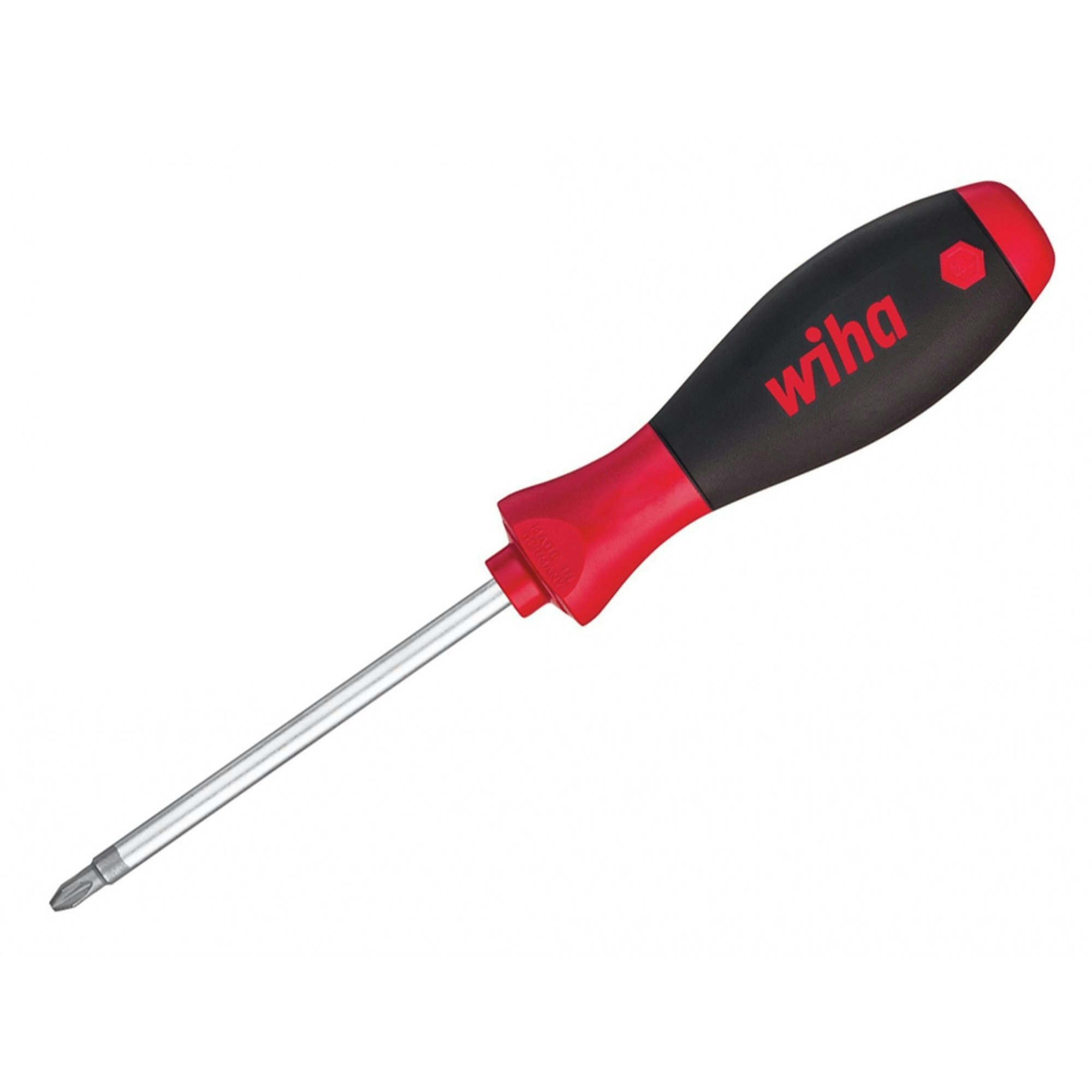 Wiha Softfinish Screwdriver, Pozidriv Tip - Multi Colour - PZ2 x 100mm
