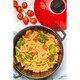 image 4 of KitchenCraft Pasta Pot Red Carbon Steel 4L