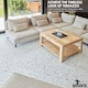 image 6 of NOVECRAFTO Vinyl Floor Tiles Self Adhesive – 12x12in Peel and Stick Flooring for Kitchen, Bathroom & Living Room – White Terrazzo Look with Flecks White | 2.79 sqm