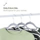 image 3 of 50pc Velvet Hangers Grey