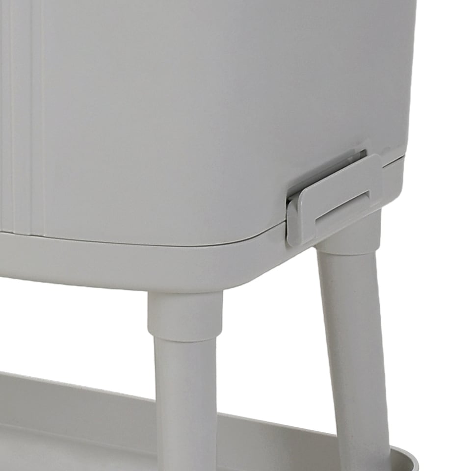 image 1 of Living and Home 21L 2-Tier Dry Wet Separation Trash Bin | Grey