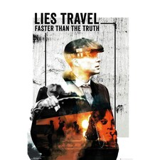 Peaky Blinders Lies Travel Poster - Grey - One Size