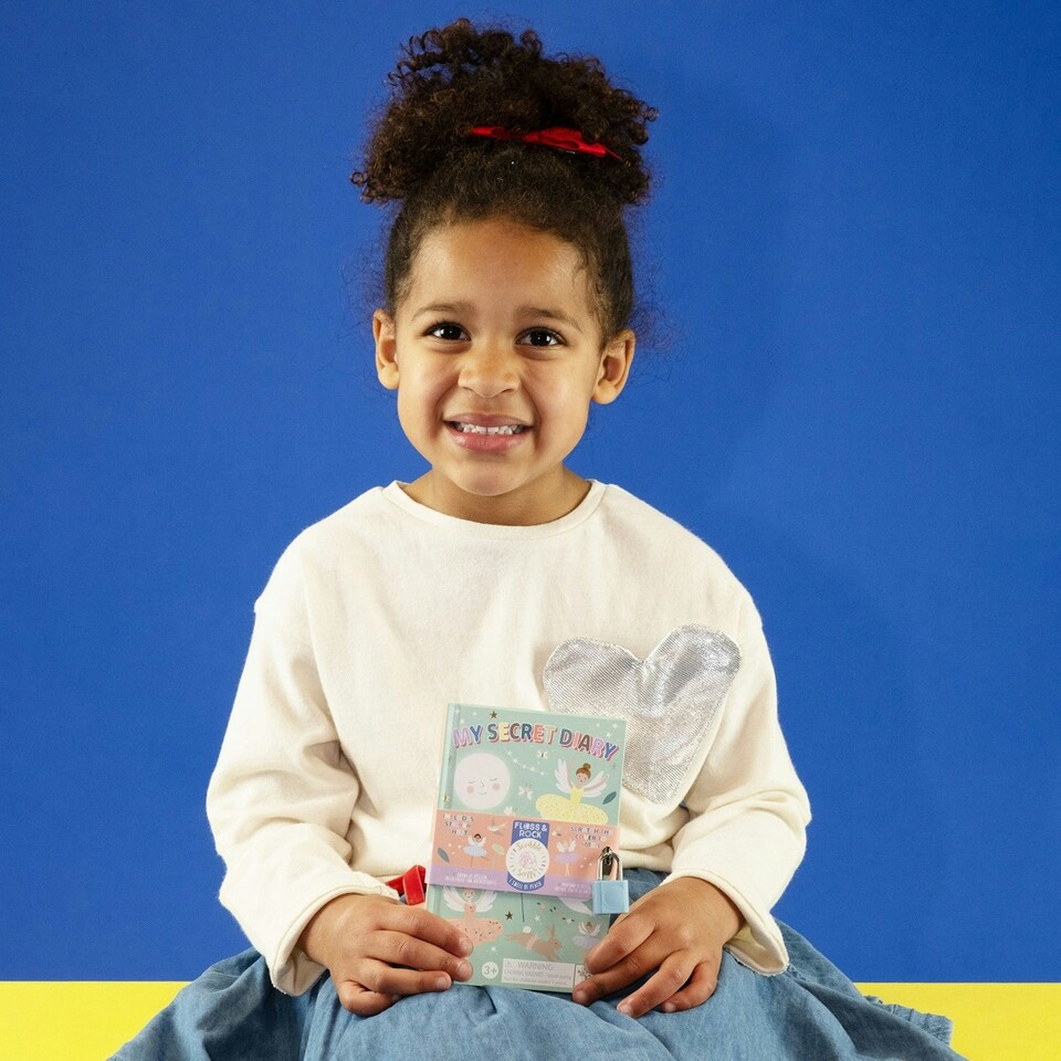 image 1 of Floss & Rock Children's Lockable Secret Diary Notebook - Enchanted Ballerina