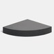 image 1 of OHS Ribbed Corner Shelf Wall Mounted Storage Space Saving Modern