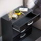 image 9 of Vida Designs Hulio 4 Drawer Chest of Drawers High Gloss Bedroom Storage, Black