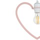 image 4 of First Choice Lighting Set of 2 Pink Heart Shaped Easy Fit Pendant Shades Pink