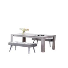 Grey Velvet Padded Dining Bench with Metal Legs 90 cm Length, Dining Room Furniture Grey