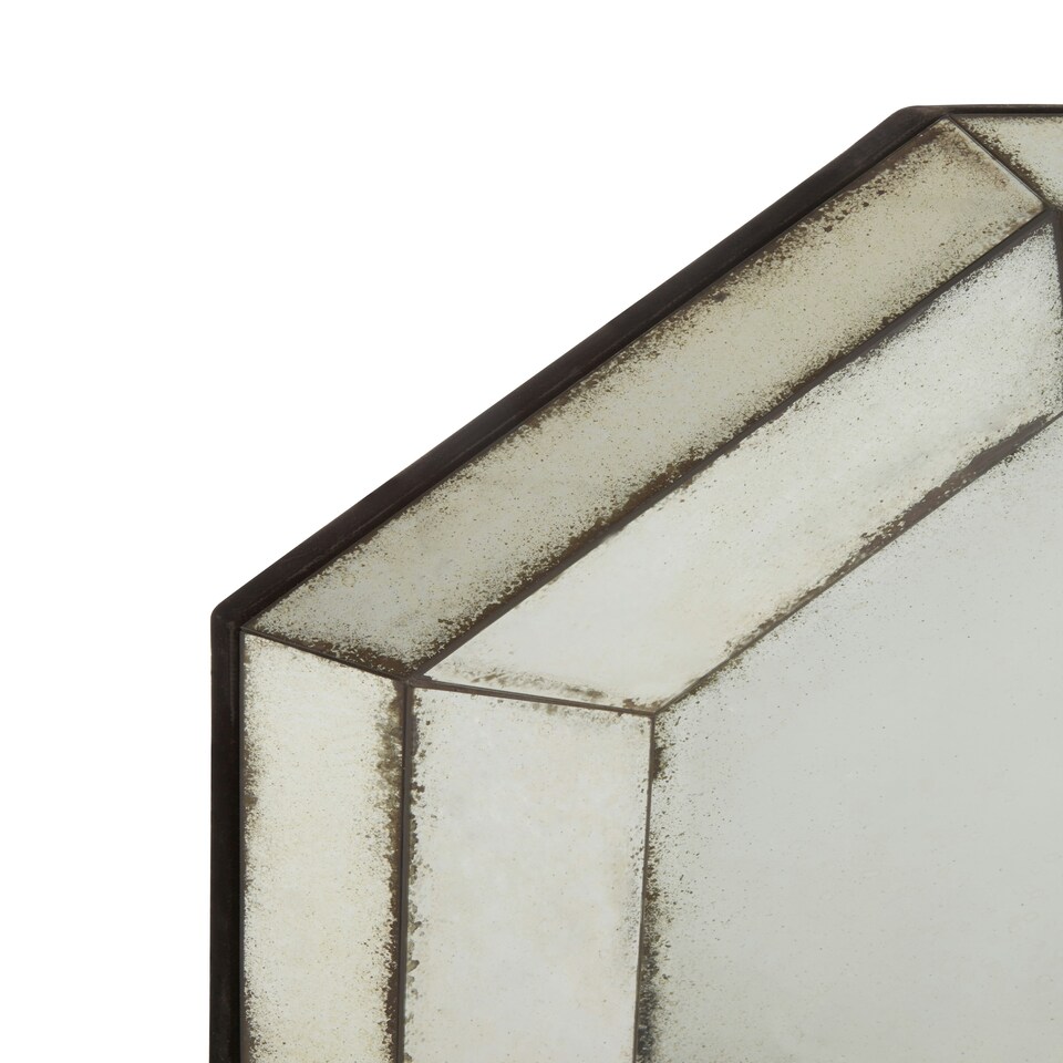 image 1 of Interiors by Premier 3D Octagonal Wall Mirror Silver