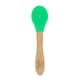 image 1 of Tiny Dining Children's Bamboo Silicone Tip Spoon - Green