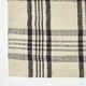 image 3 of Homescapes Logan Black and White Tartan Check Non-Slip 100% Wool Rug - 70 x 120 cm Black | 70 x 120 cm