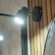 image 2 of ValueLights Benton Matte Black IP44 Adjustable Wall Light & Bulb Black