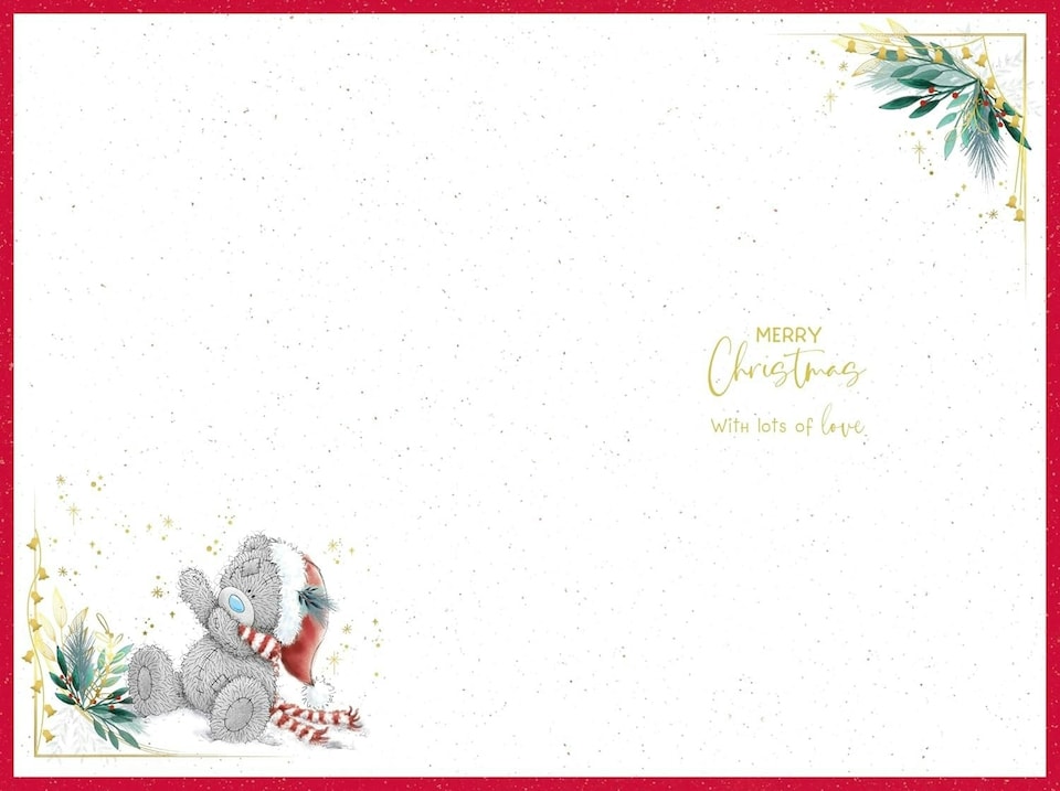 image 1 of Bear On Sledge Dad Christmas Card
