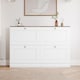 image 10 of Vida Designs 4 Drawer Shoe Cabinet Hallway Home Entrance Storage Unit - White & Oak