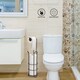 image 5 of Buckingham Floor Standing Toilet Roll Holder - Black