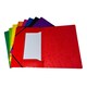 image 2 of Pack of 12 A4 Assorted Colour Card 3 Flap Folders with Elastic Closure